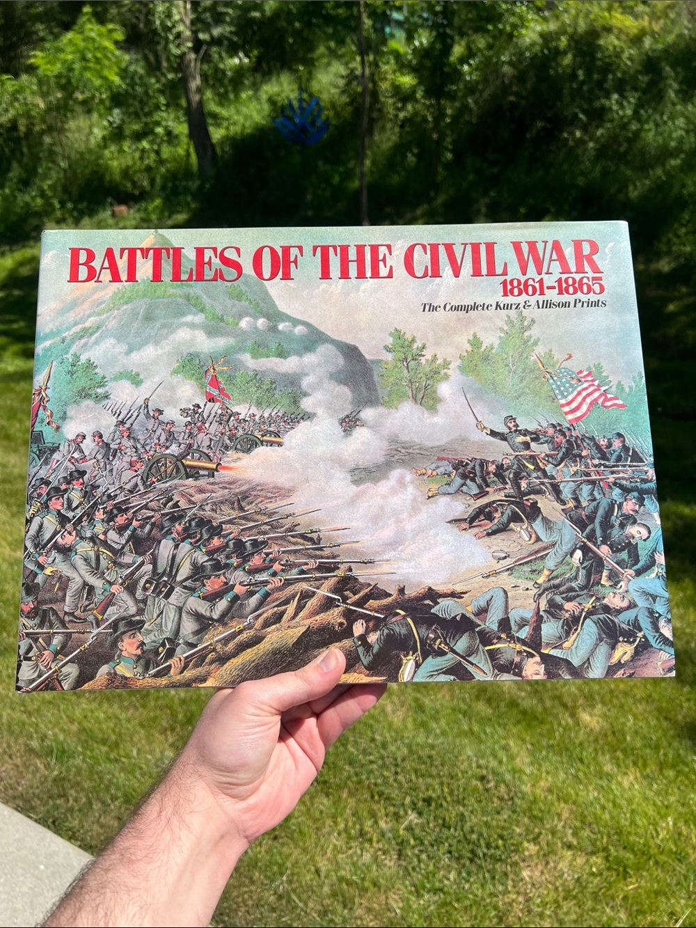 Battles of the Civil War Complete Kurz and Allison Lithograph Prints Large Book